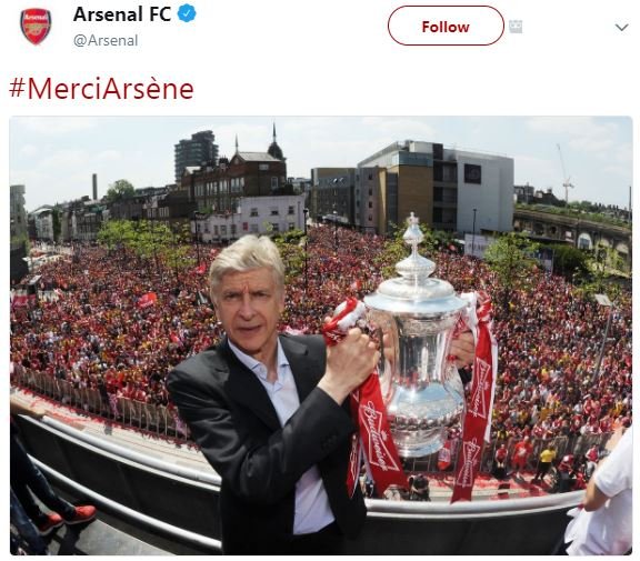 Arsenal fc arsenal follow merciarsène