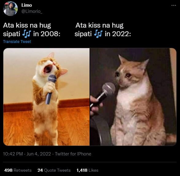 Limo limorio ata kiss na hug sipati jrj in translate tweet ata kiss na hug sipat