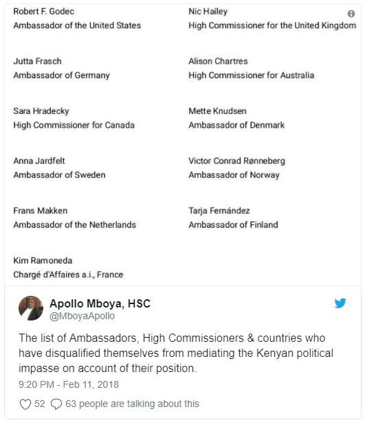 Robert f godec ambassador of the united states nic hailey high commissioner far