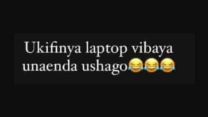Ukifinya laptop vibaya unaenda ushago