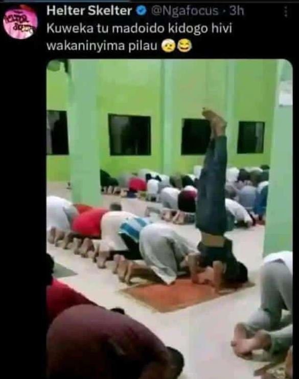 Helter skelter ngafocus 3h kuweka tu madoido kidogo hivi wakaninyima pilau