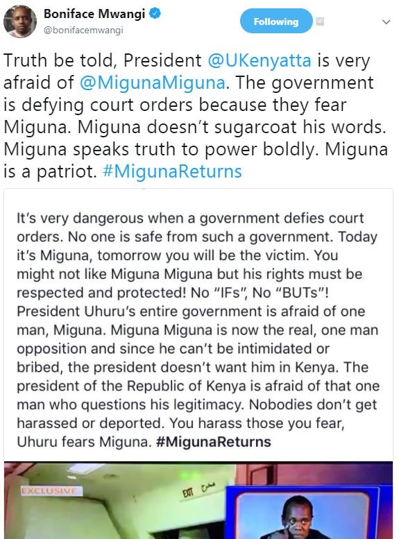Boniface mwangi bonifacemwangi following truth be told president ukenyatta is ve
