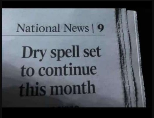 National news 9 dry spell set to continue this month