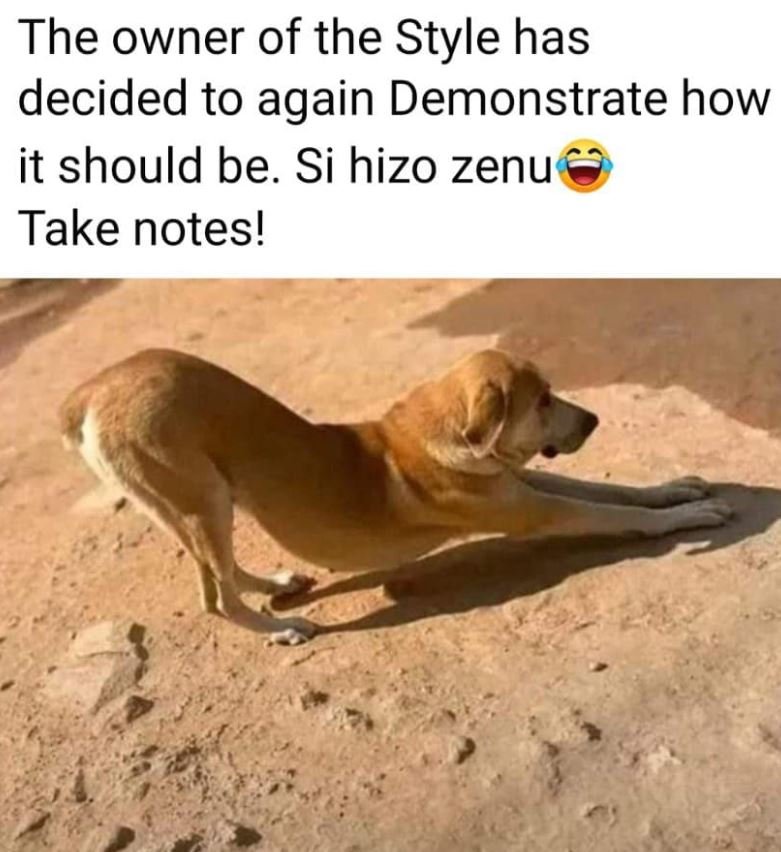 The owner of the style has decided to again demonstrate how it should be. si hiz