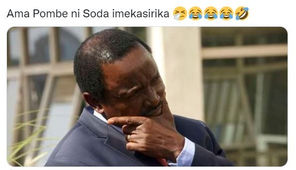 Ama pombe ni soda imekasirika