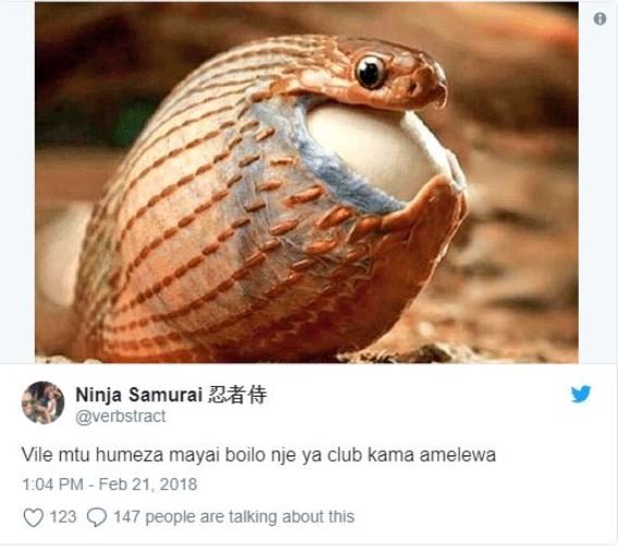 Ninja samurai 2 verbstract vile mtu humeza mayai boilo nje ya club kama amelewa