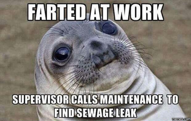 Fartedat work superzisor calzsmaintenancg to rd sewageleak memeacoi