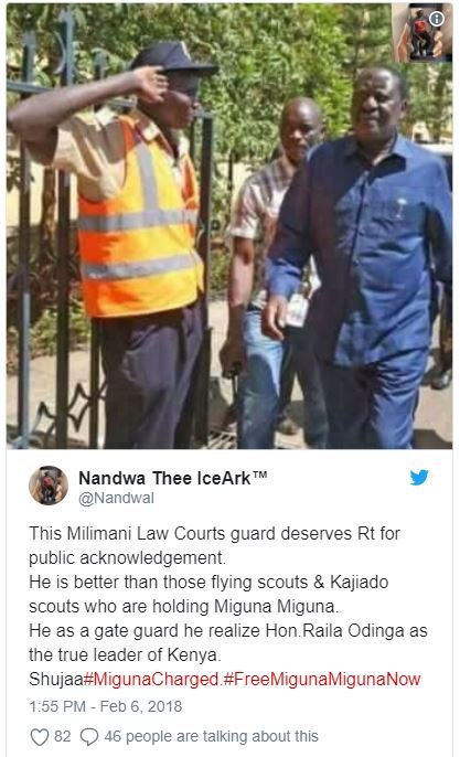 Nandwa thee iceark t nandwal this milimani law courts guard deserves rt for publ