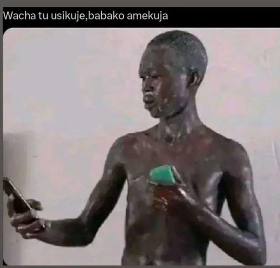 Wacha tu usikuje babako amekuja
