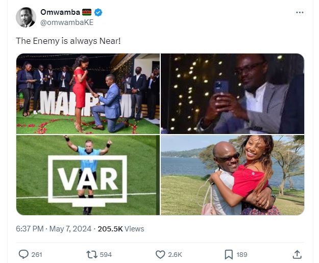 Omwamba omwambake the enemy is always near! ma var 6.37 pm . may 7, 205.5k views
