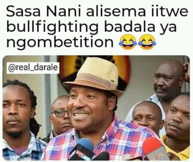 Sasa nani alisema iitwe bullfighting badala ya ngombetition real_darale