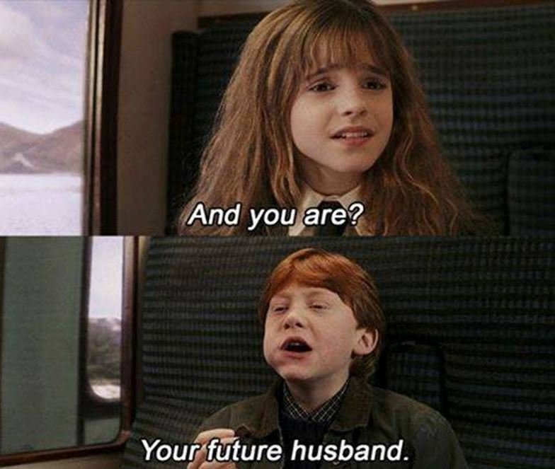 And you are? your future husband.
