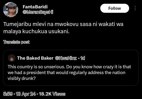 Fantabaridi maransayshf follow tumejaribu mlevi na mwokovu sasa ni wakati wa mal