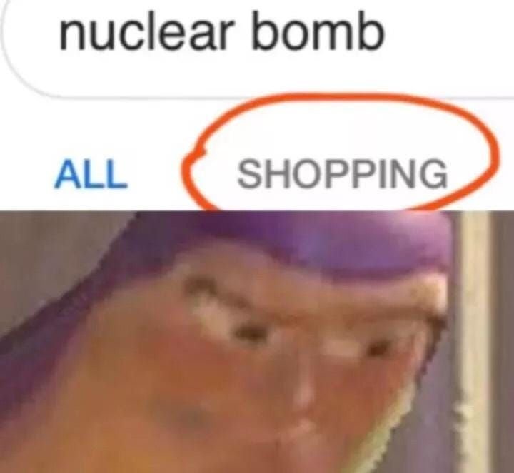 Nuclear bomb all shopping