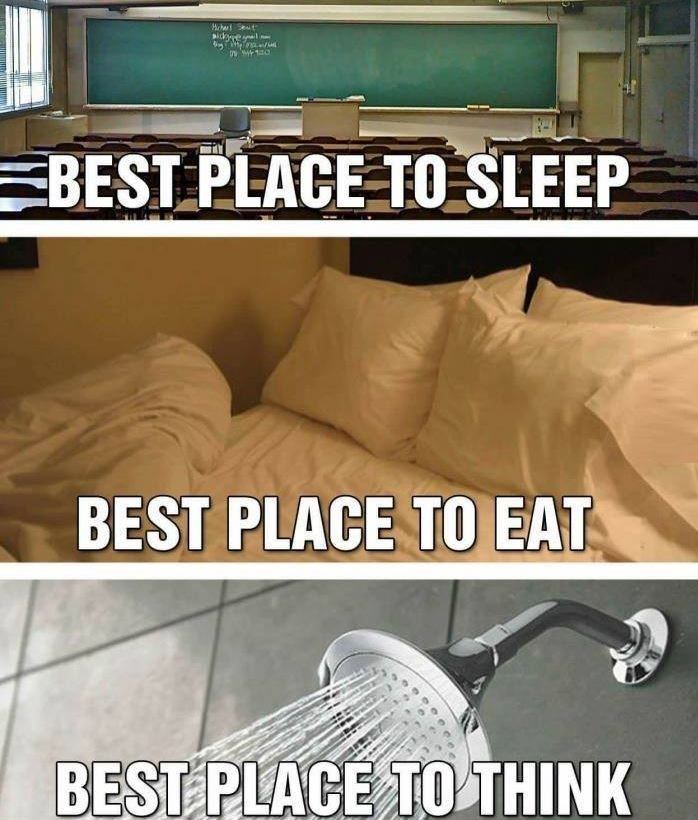 Best place to sleep best place to eat best place to think