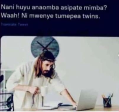 Nani huyu anaomba asipate mimba? waahl ni mwenye tumepea twins.