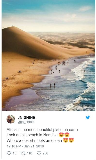 Jn shine jn_shine africa is the most beautiful place on earth look at this beach