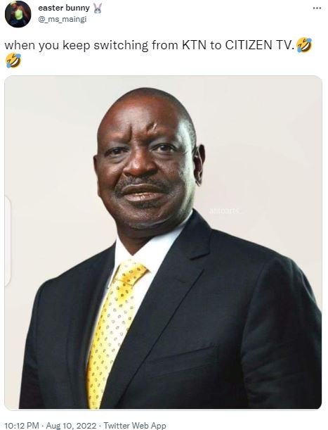 Easter bunny ms_maingi when you keep switching from ktn to citizen tv. 10.12 pm