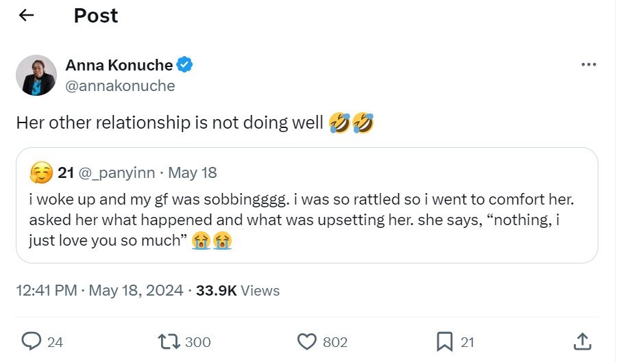 Post anna konuche annakonuche her other relationship is not doing well 99 21 _pa