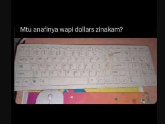 Mtu anafinya wapi dollars zinakam?