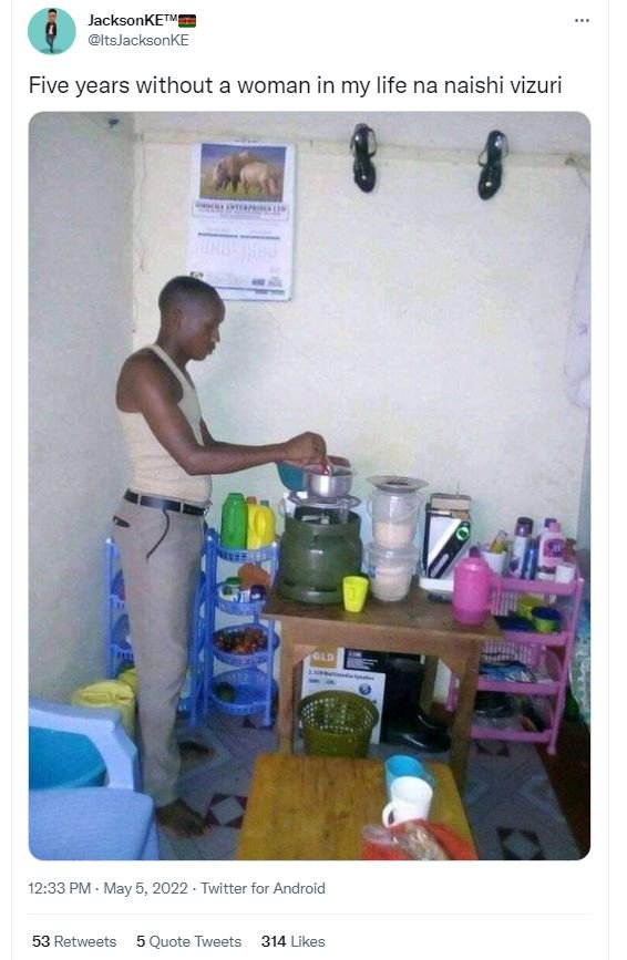Jacksonketw itsjacksonke five years without a woman in my life na naishi vizuri