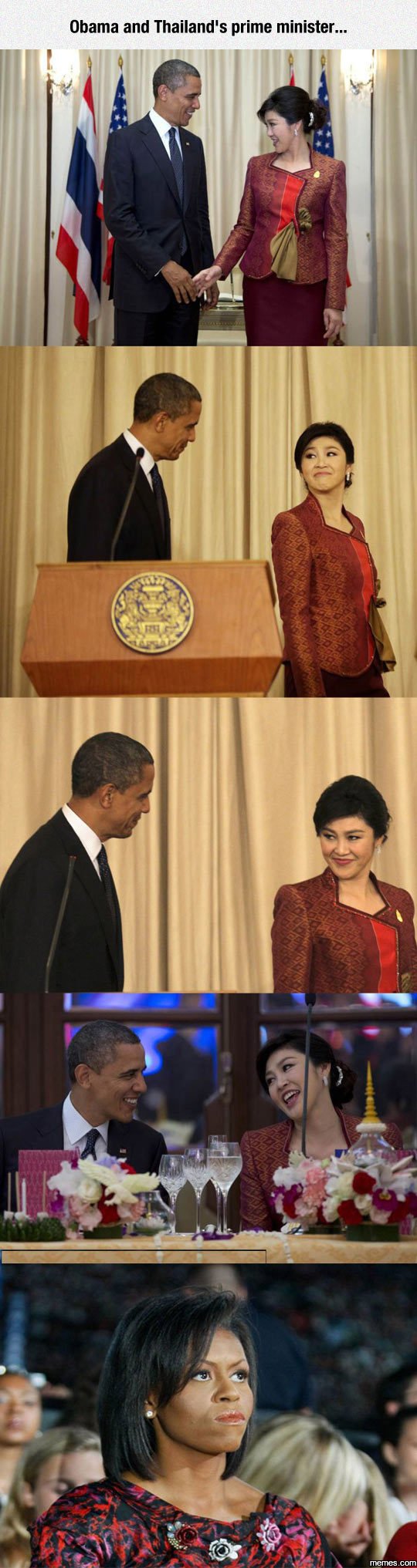 Obama and thailand's prime minister . jiems