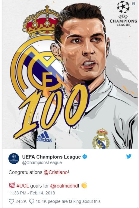 Champions leacue uefa champions league championsleague congratulations cristiano