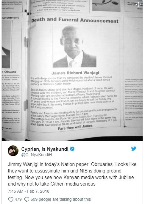 Uucencnc death and funeral announcement okwaru james richard wanjagi wiv1 oscpeo