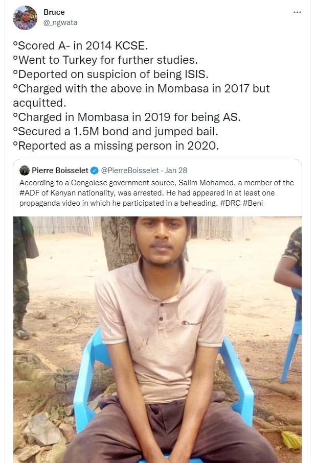 Bruce ngwata oScored A in KCSE 'Went to Turkey for further studies 'Deported on