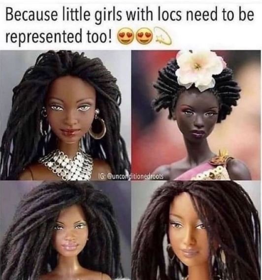 Because little girls with locs need to be represented too! unconditionedroois