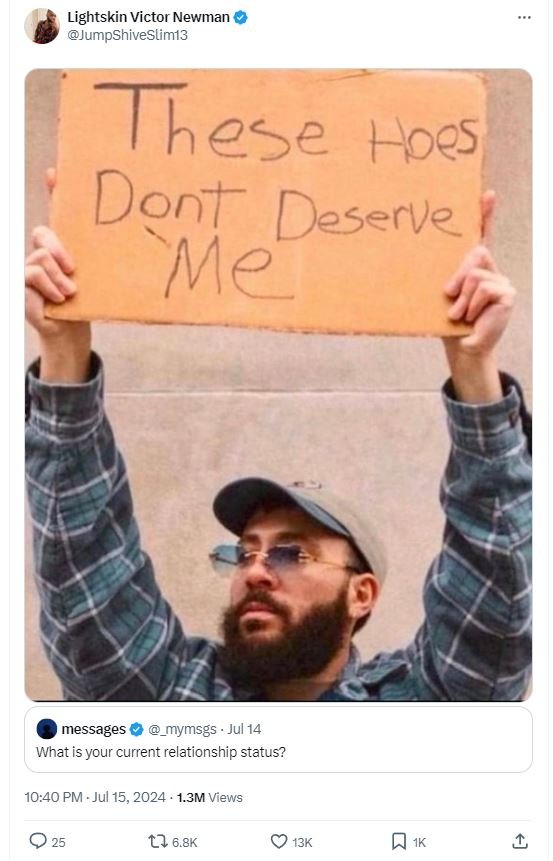 Lightskin victor newman jumpshiveslim13 these hoes dont deserve me messages myms