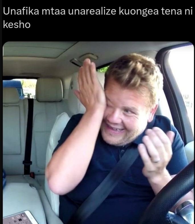 Unafika mtaa unarealize kuongea tena ni kesho