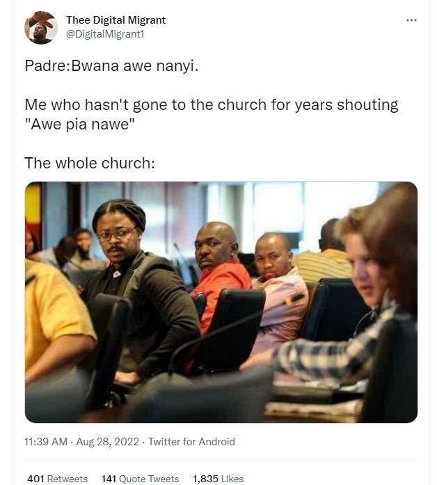 Thee digital migrant digitalmigranti padrebwana awe nanyi me who hasn't gone to