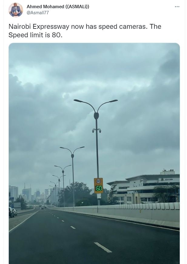 Ahmed mohamed asmali asmali77 nairobi expressway now has speed cameras. the spee