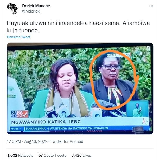 Derick munene mderick _ huyu akiulizwa nini inaendelea haezi sema. aliambiwa kuj