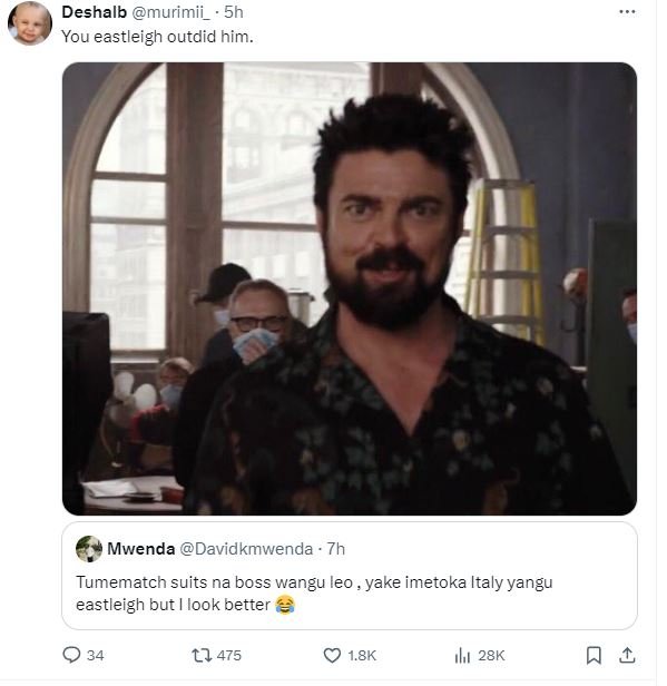 Deshalb murimii_ you eastleigh outdid him. mwenda davidkmwenda tumematch suits n