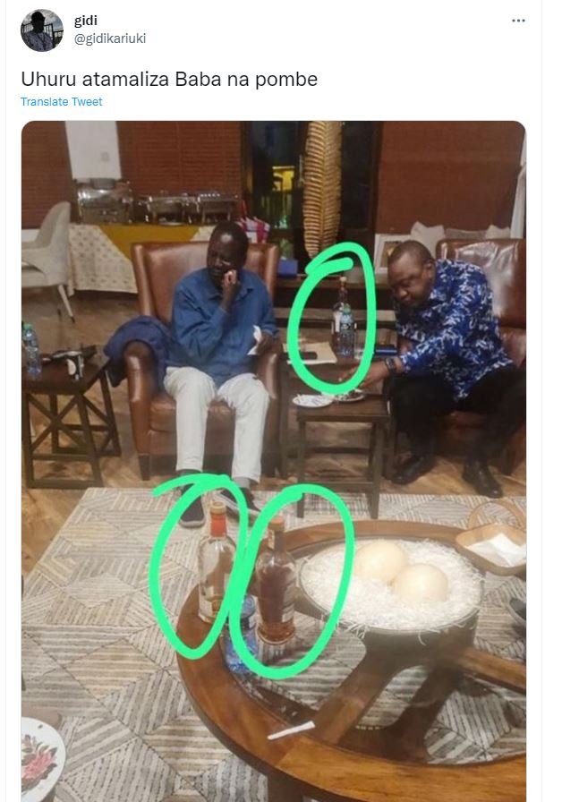 Gidi gidikariuki uhuru atamaliza baba na pombe translate tweer 73