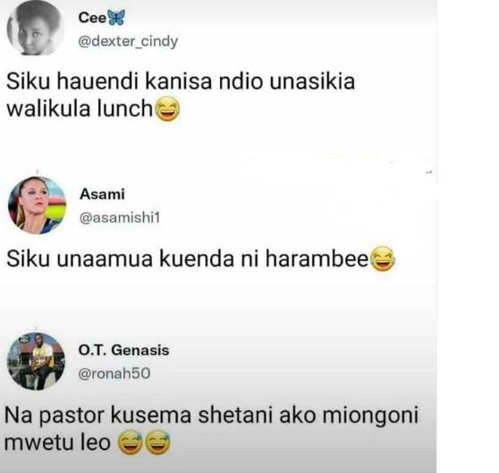 Cee8 dexter_cindy siku hauendi kanisa ndio unasikia walikula lunch asami asamish