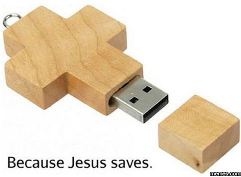 Because jesus saves.