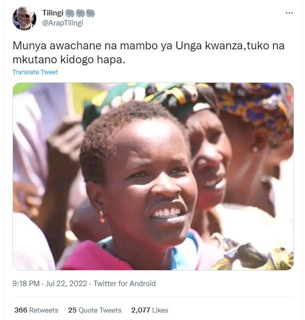 Tilingi 888 araptilingi munya awachane na mambo ya unga kwanza,tuko na mkutano k