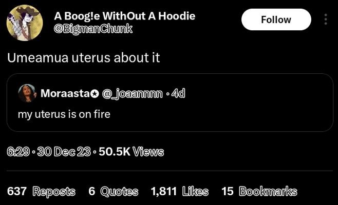 A boogle without a hoodie bigmuanchunk follow umeamua uterus about it moraastao