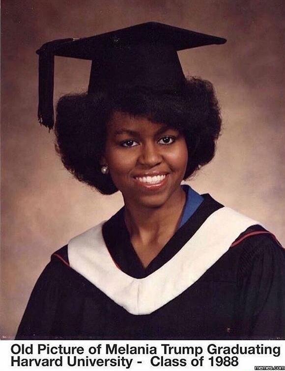 Oid picture of melania trump graduating harvard university class of memesuco