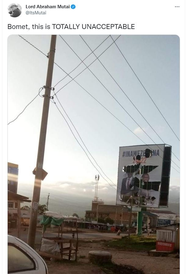 Lord abraham mutai itsmutai bomet, this is totally unacceptable inawf7ec na duic