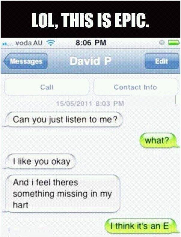Lol, this is epic. voda au 8.06 pm messages david ? edit cal contact into 1505 6