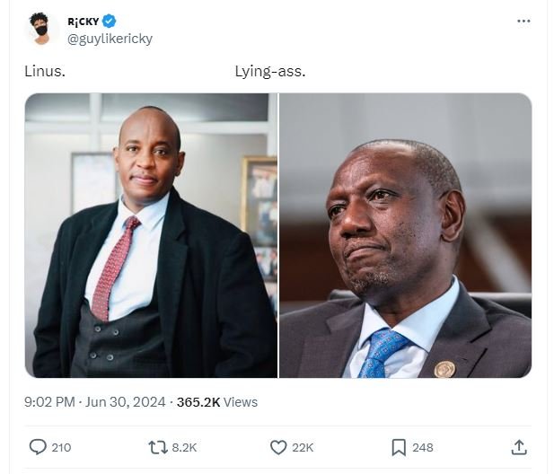 Ricky guylikericky linus lyingass. 9.02 pm jun 30, 365.2k views 0 210 t2 8.2k 22