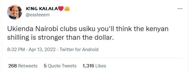 King kalala essteeem ukienda nairobi clubs usiku you'il think the kenyan shillin