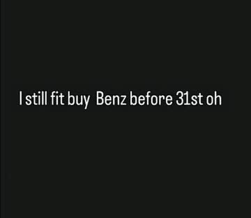 Istill fit buy benz before 31st oh