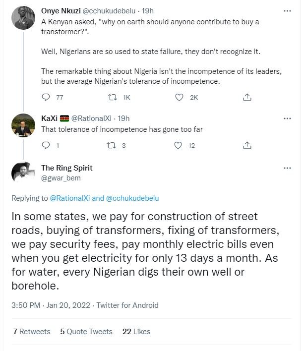 Onye Nkuzi cchukudebelu 19h A Kenyan asked why on earth should anyone contribute