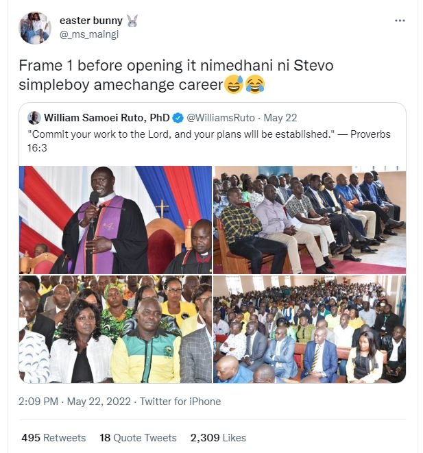 Easter bunny ms_maingi frame before opening it nimedhani ni stevo simpleboy amec