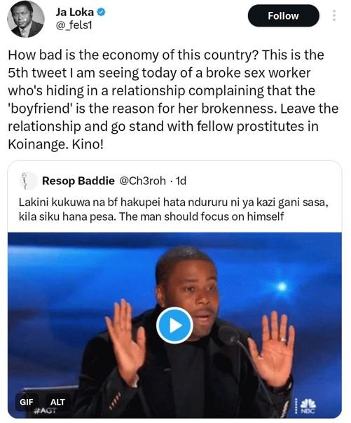 Ja loka felsı follow how bad is the economy of this country? this is the 5th twe